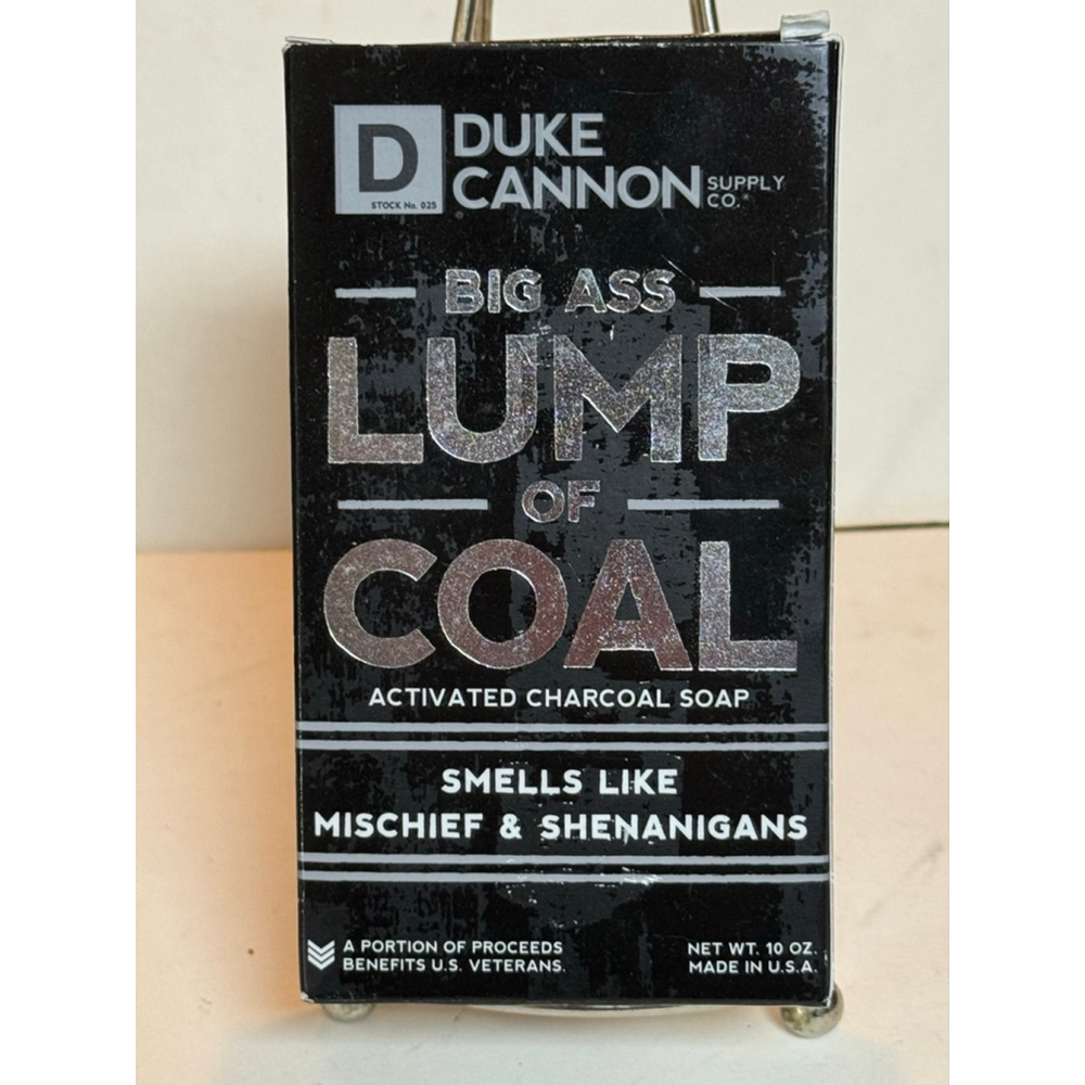 Duke Cannon Big Ass Lump of Coal Activated Charcoal Soap New